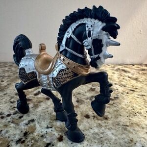 Chap Mei Armored Black Knight Horse Medieval Fantasy Figure 1996